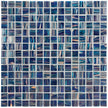 The Mosaic Factory Amsterdam Mozaiek Tegel Vierkant - Donker blauw Glas Goud Serie 322x322 mm