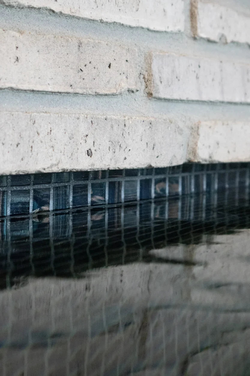 The Mosaic Factory Amsterdam Mozaiek Tegel Vierkant - Donker blauw Glas Goud Serie 322x322 mm