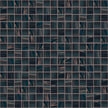 The Mosaic Factory Amsterdam Mozaiek Tegel Vierkant - Donker blauw Glas Goud Serie 322x322 mm