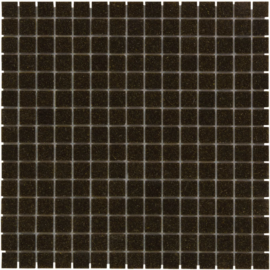 The Mosaic Factory Amsterdam Mozaiek Tegel Vierkant - Donker Bruin Glas Basic 322x322 mm