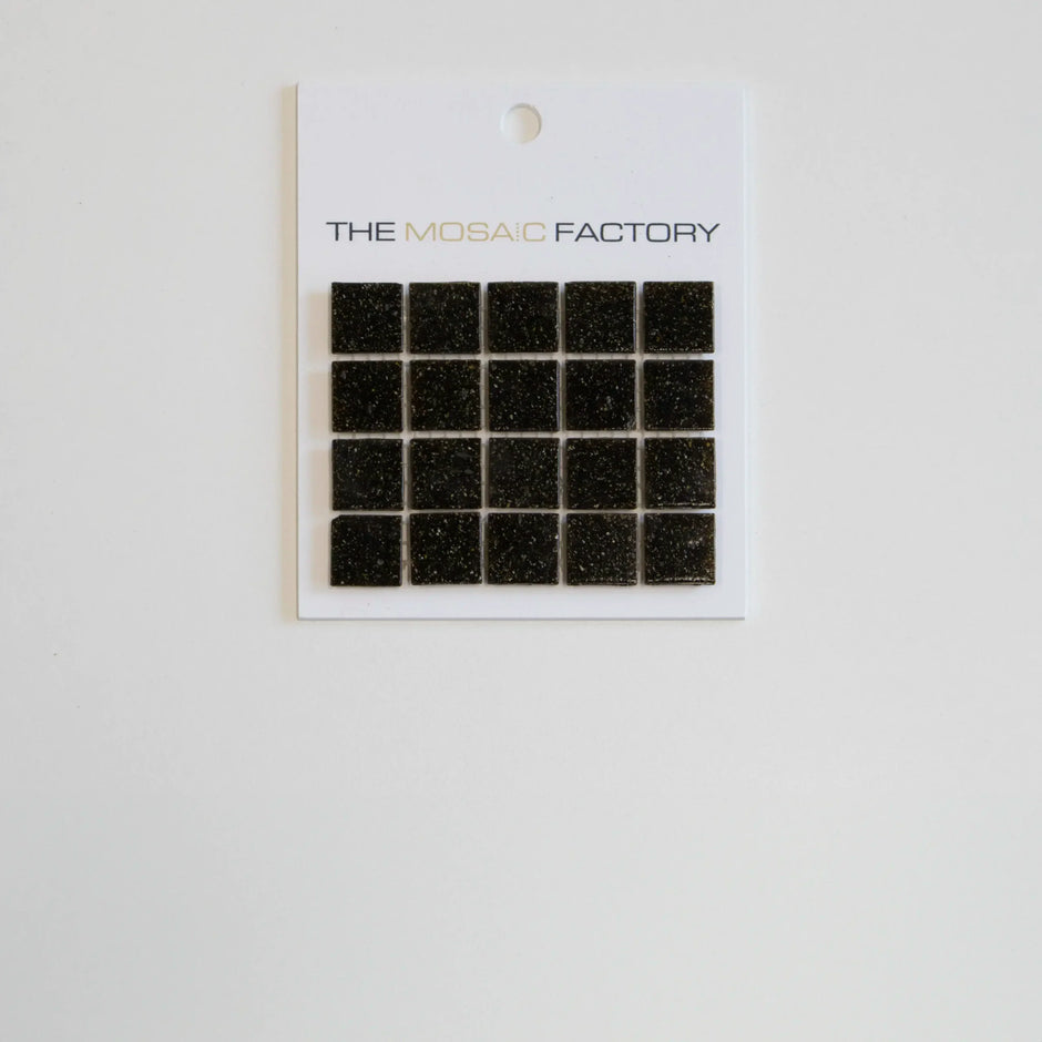 The Mosaic Factory Amsterdam Mozaiek Tegel Vierkant - Donker Bruin Glas Basic 322x322 mm