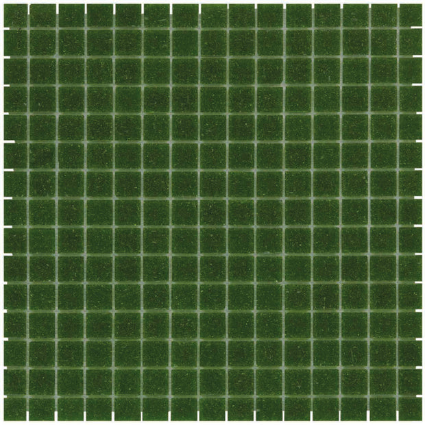 The Mosaic Factory Amsterdam Mozaiek Tegel Vierkant - Donker Groen Glas Basic 322x322 mm