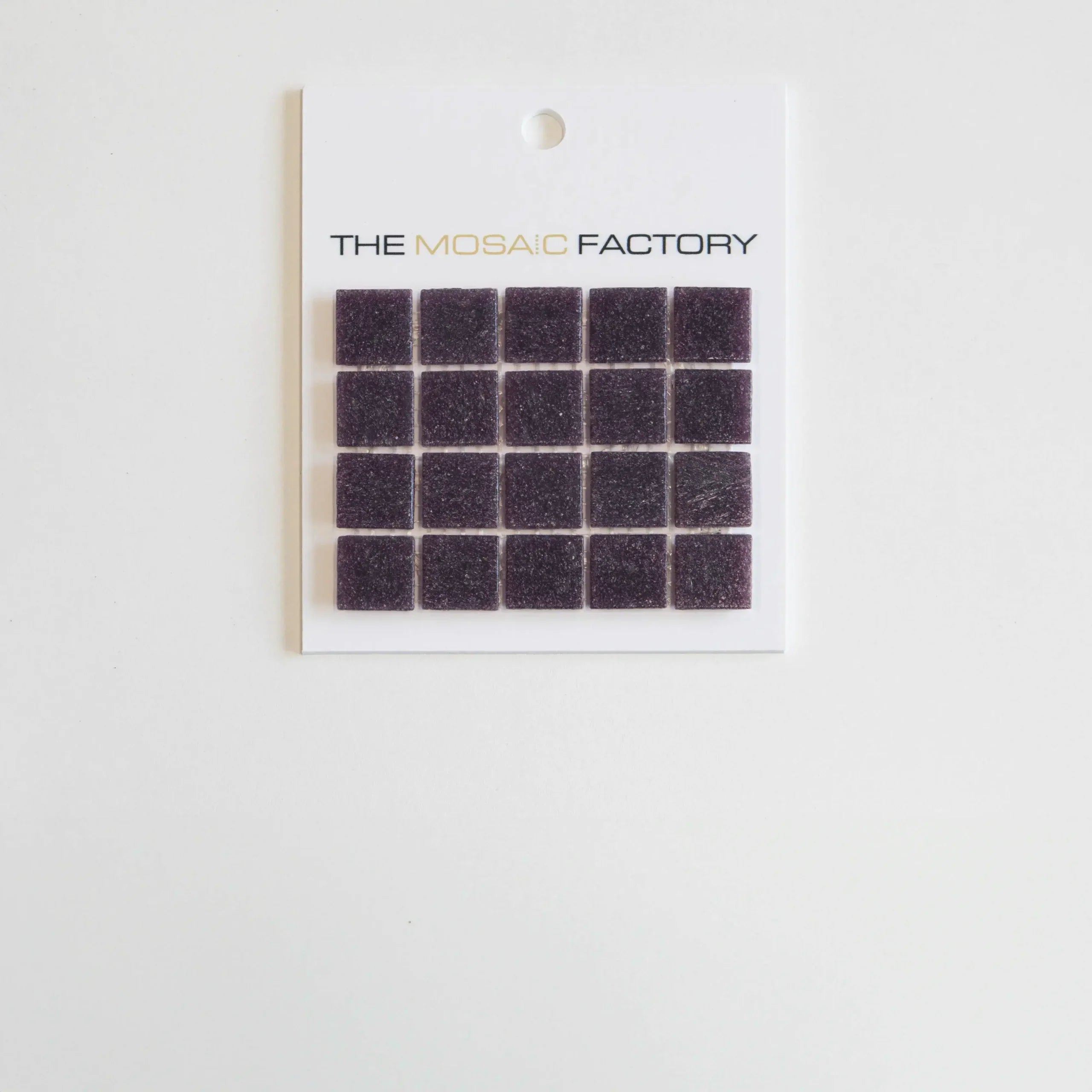 The Mosaic Factory Amsterdam Mozaiek Tegel Vierkant - Donker Paars Glas Basic 322x322 mm