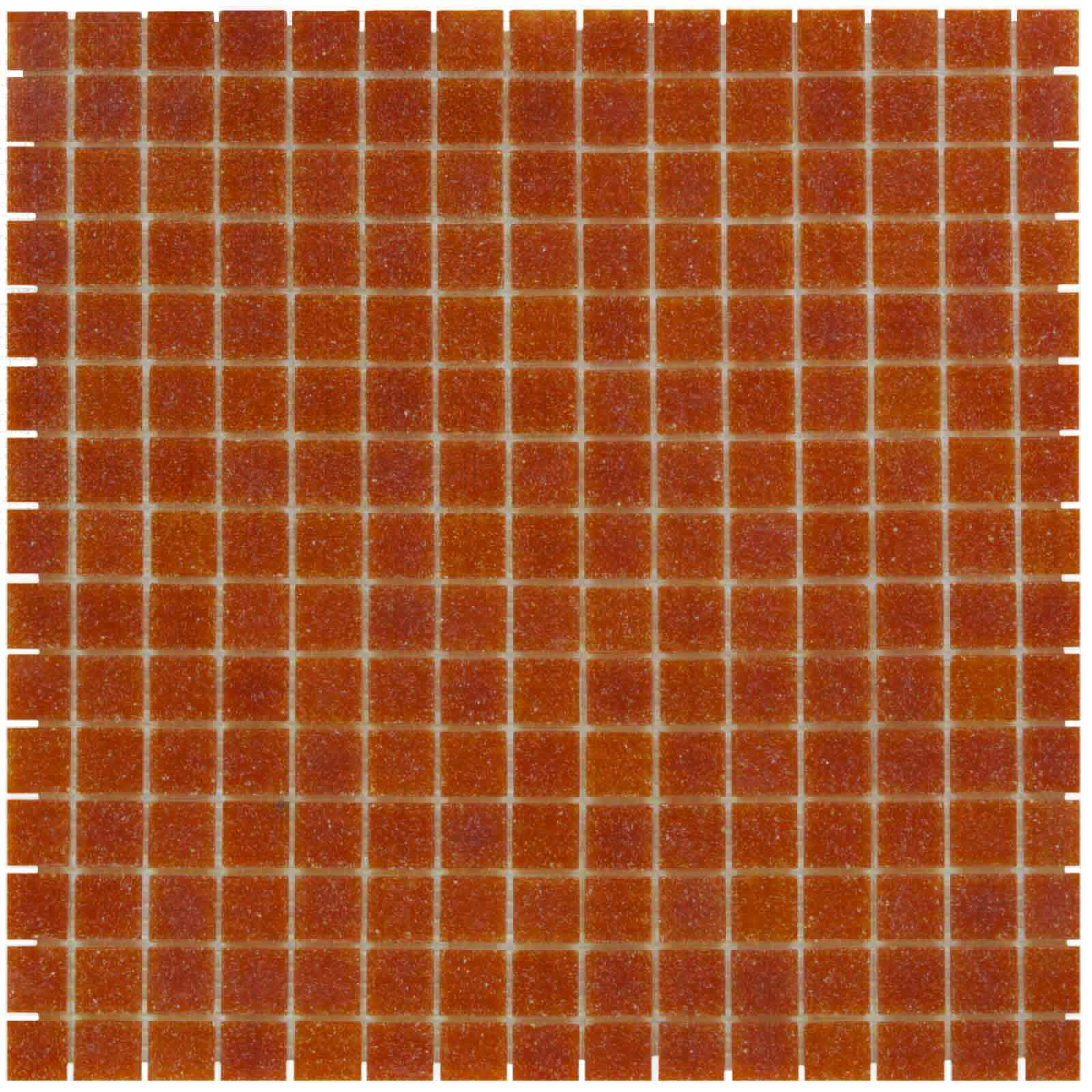 The Mosaic Factory Amsterdam Mozaiek Tegel Vierkant - Donker Terra Glas Basic 322x322 mm