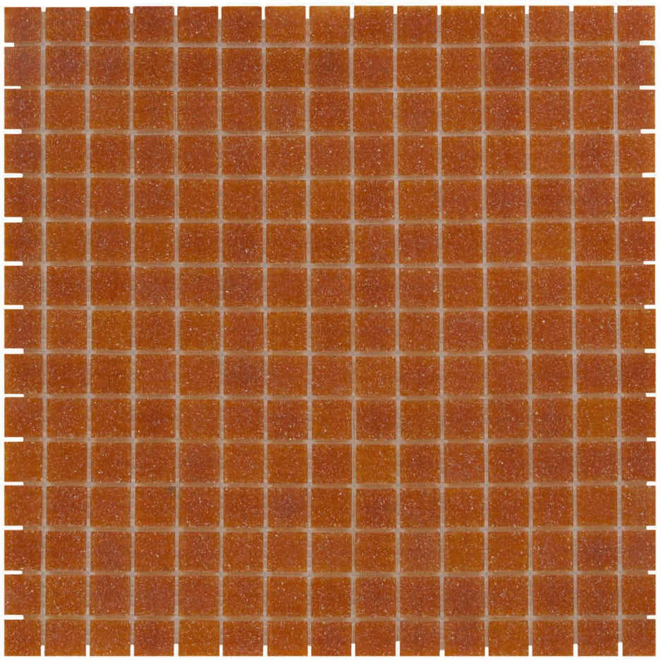 The Mosaic Factory Amsterdam Mozaiek Tegel Vierkant - Donker Terra Glas Basic 322x322 mm