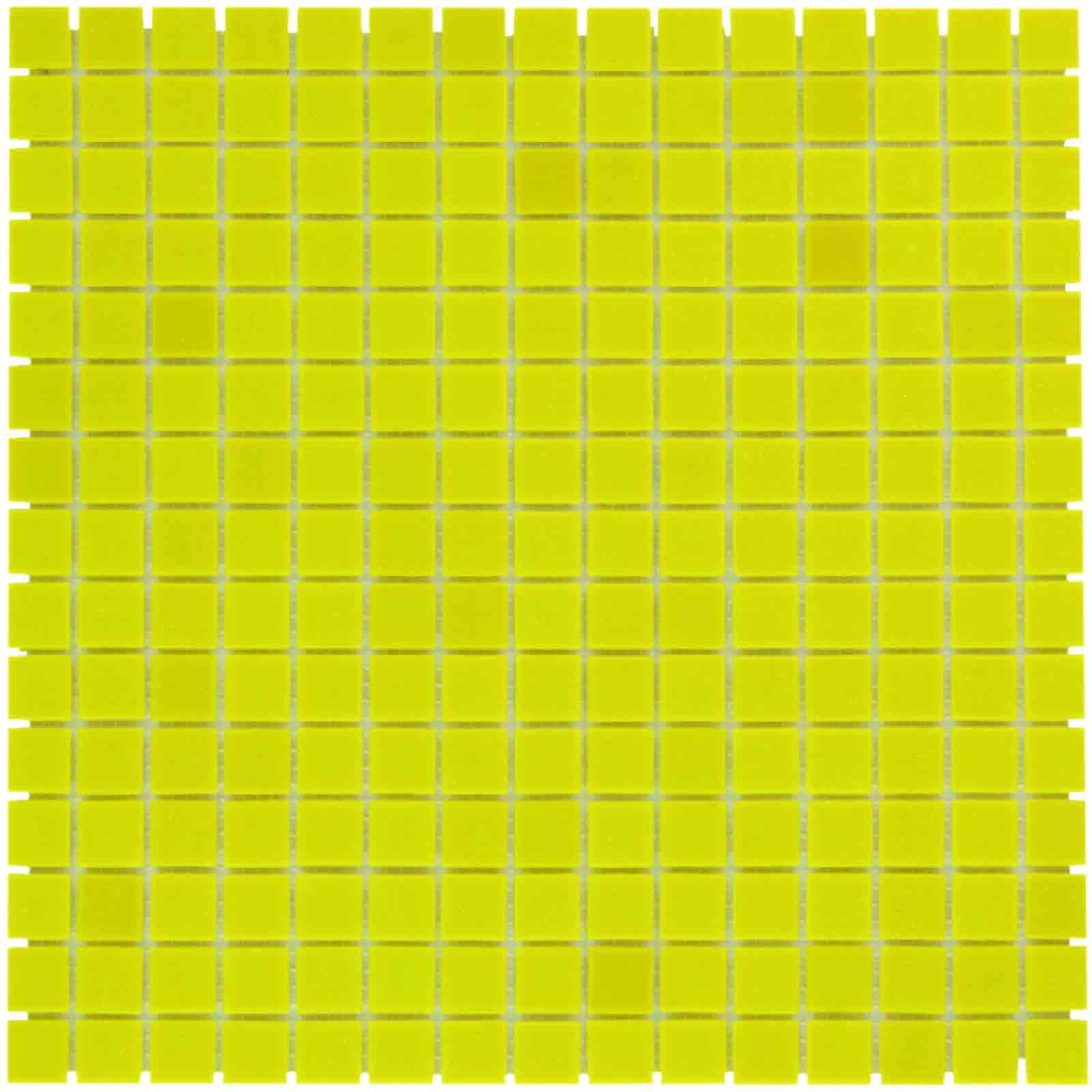 The Mosaic Factory Amsterdam Mozaiek Tegel Vierkant - Geel Glas Basic 322x322 mm