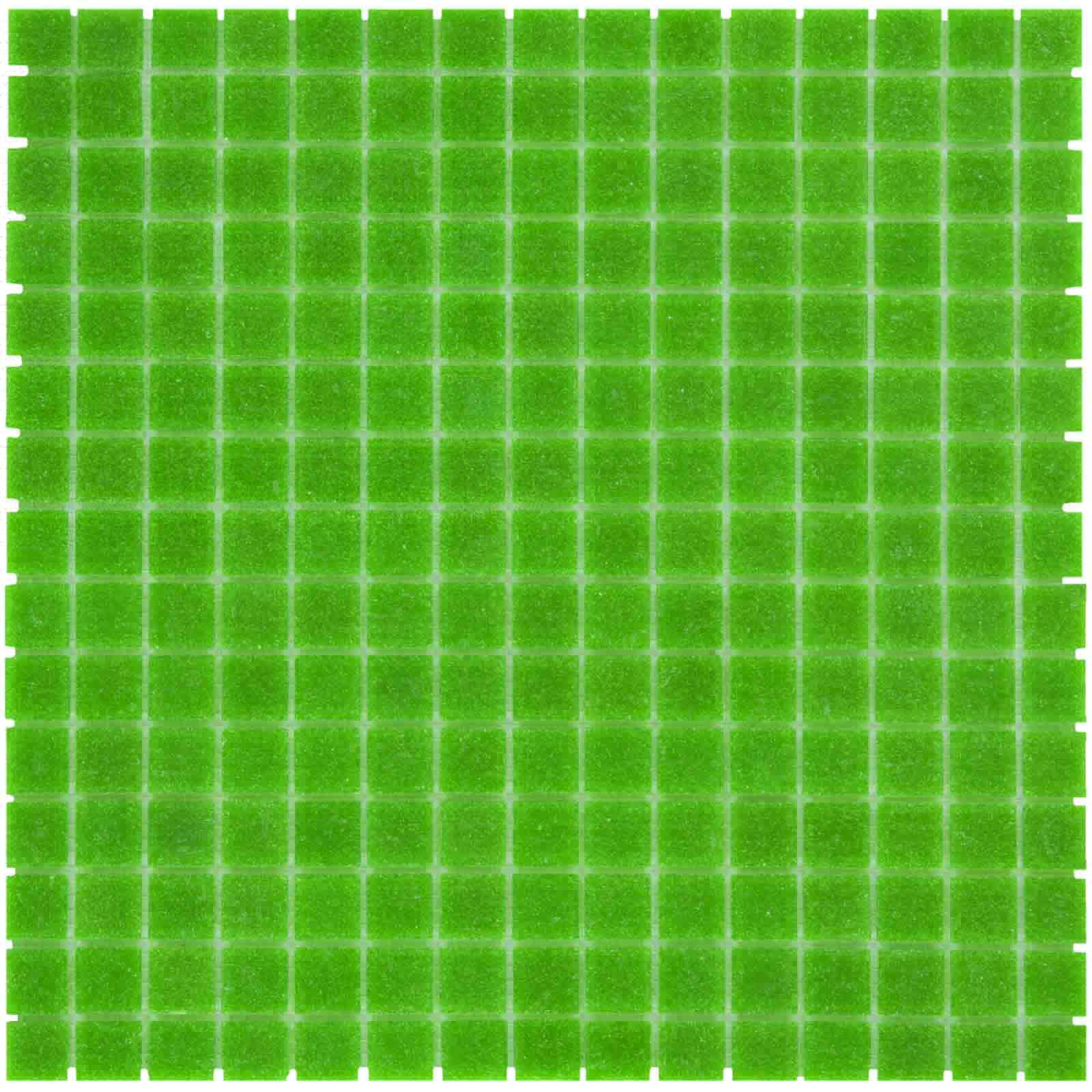 The Mosaic Factory Amsterdam Mozaiek Tegel Vierkant - Groen Glas Basic 322x322 mm