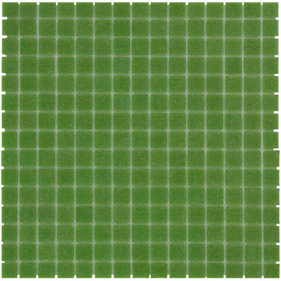 The Mosaic Factory Amsterdam Mozaiek Tegel Vierkant - Groen Glas Basic 322x322 mm