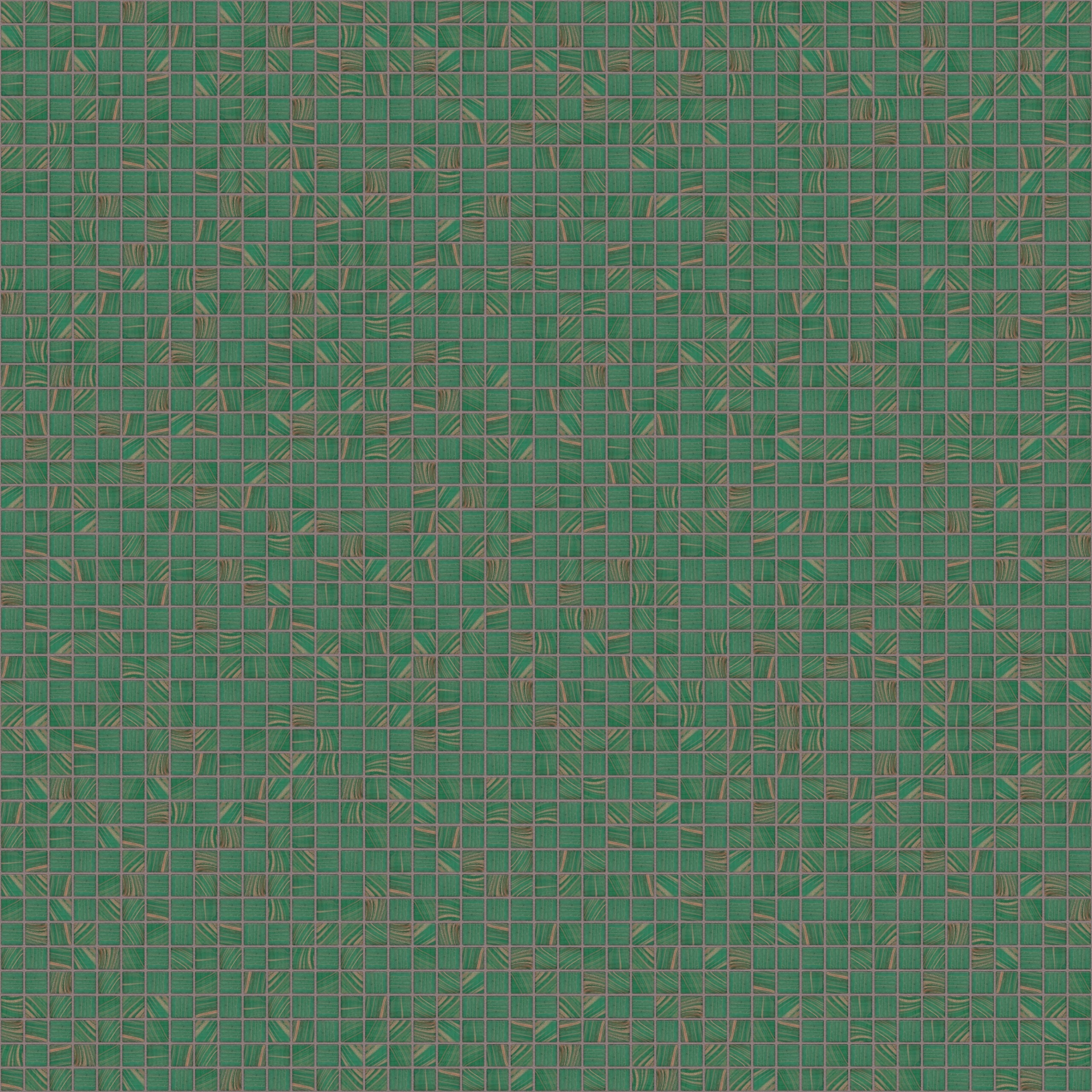 The Mosaic Factory Amsterdam Mozaiek Tegel Vierkant - Groen Glas Goud Serie 322x322 mm