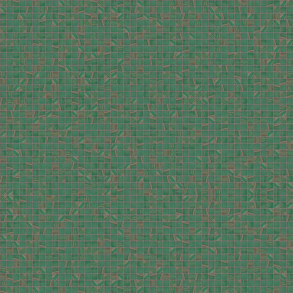 The Mosaic Factory Amsterdam Mozaiek Tegel Vierkant - Groen Glas Goud Serie 322x322 mm