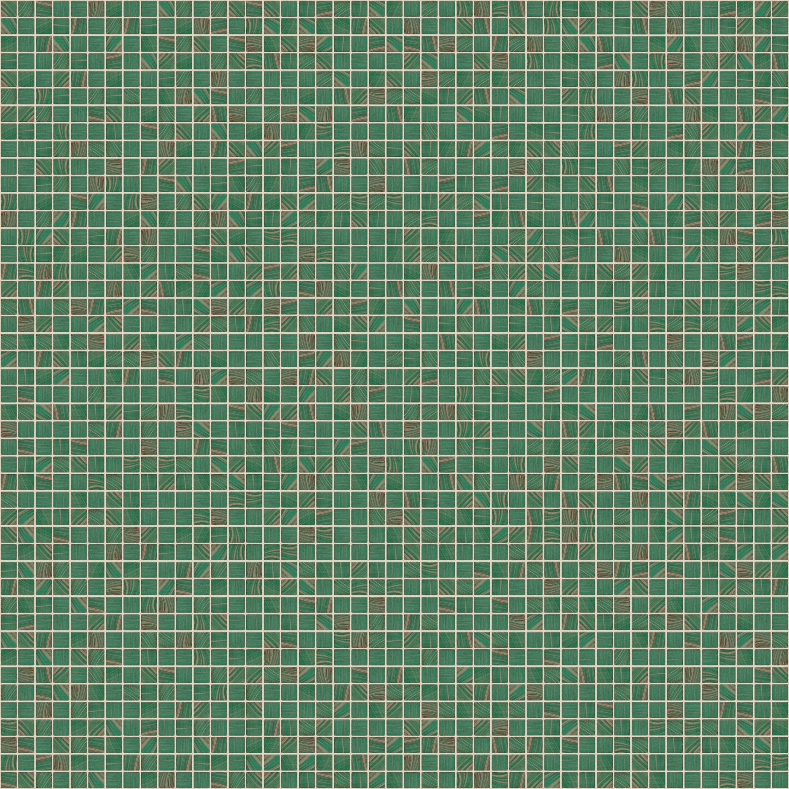 The Mosaic Factory Amsterdam Mozaiek Tegel Vierkant - Groen Glas Goud Serie 322x322 mm