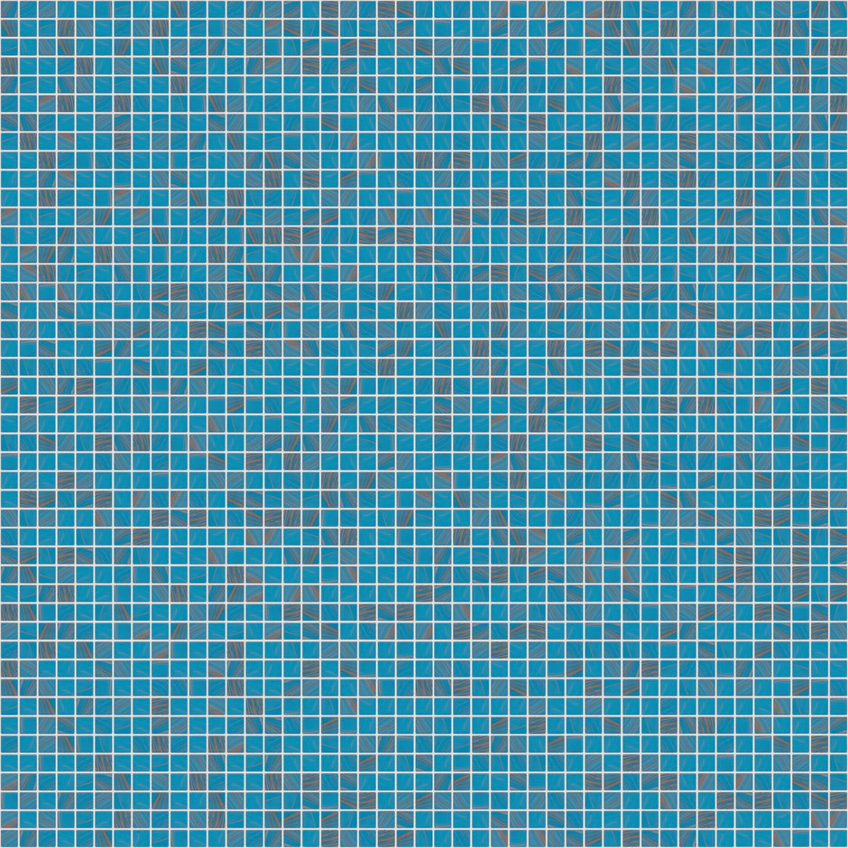 The Mosaic Factory Amsterdam Mozaiek Tegel Vierkant - Licht Blauw Glas Goud Serie 322x322 mm
