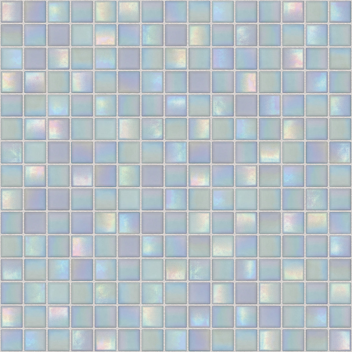 The Mosaic Factory Amsterdam Mozaiek Tegel Vierkant - Licht Blauw Glas Parelmoer Serie 322x322 mm