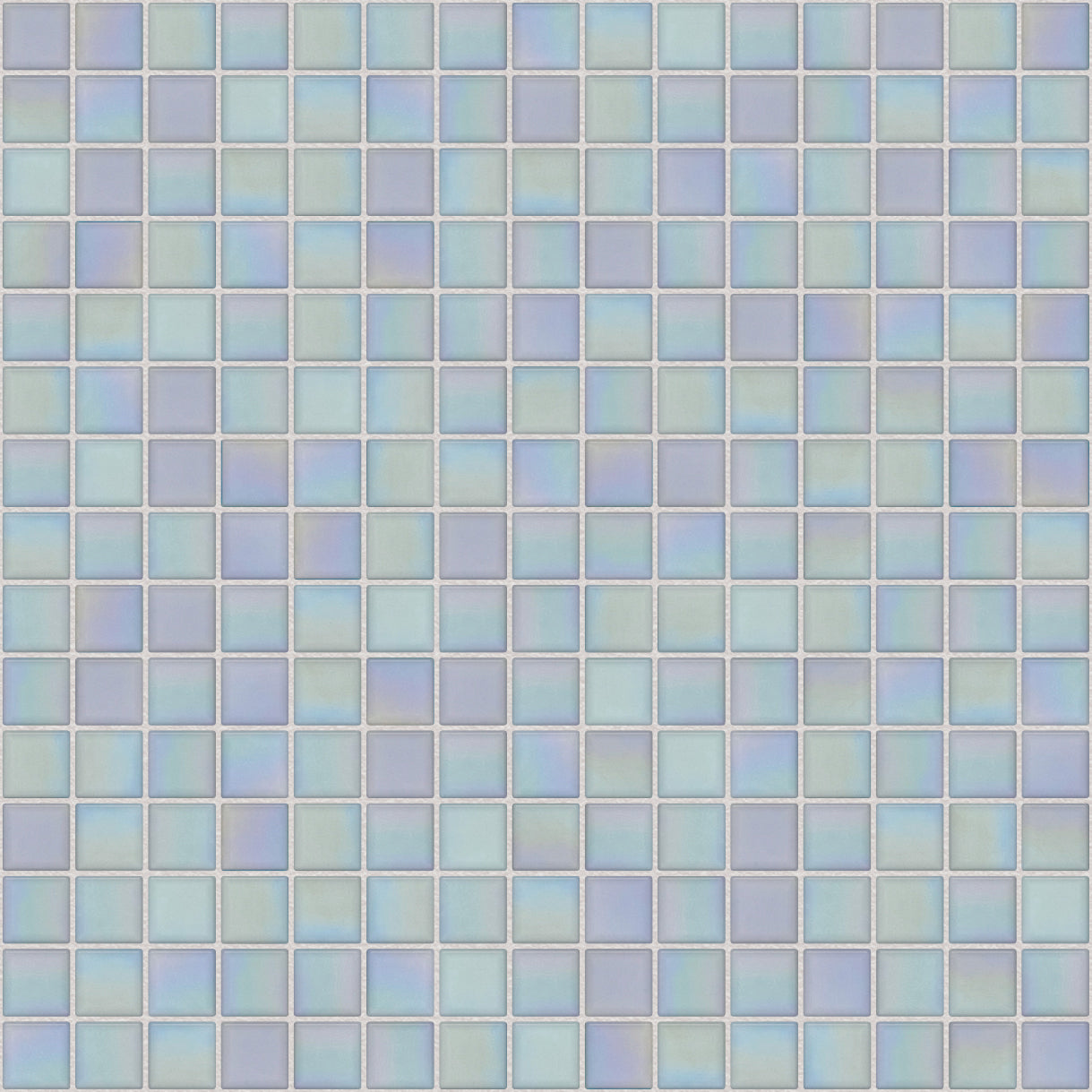The Mosaic Factory Amsterdam Mozaiek Tegel Vierkant - Licht Blauw Glas Parelmoer Serie 322x322 mm