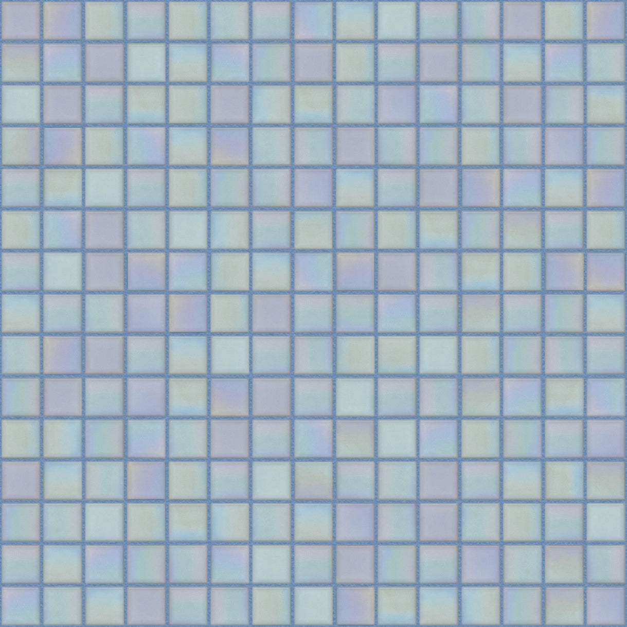 The Mosaic Factory Amsterdam Mozaiek Tegel Vierkant - Licht Blauw Glas Parelmoer Serie 322x322 mm