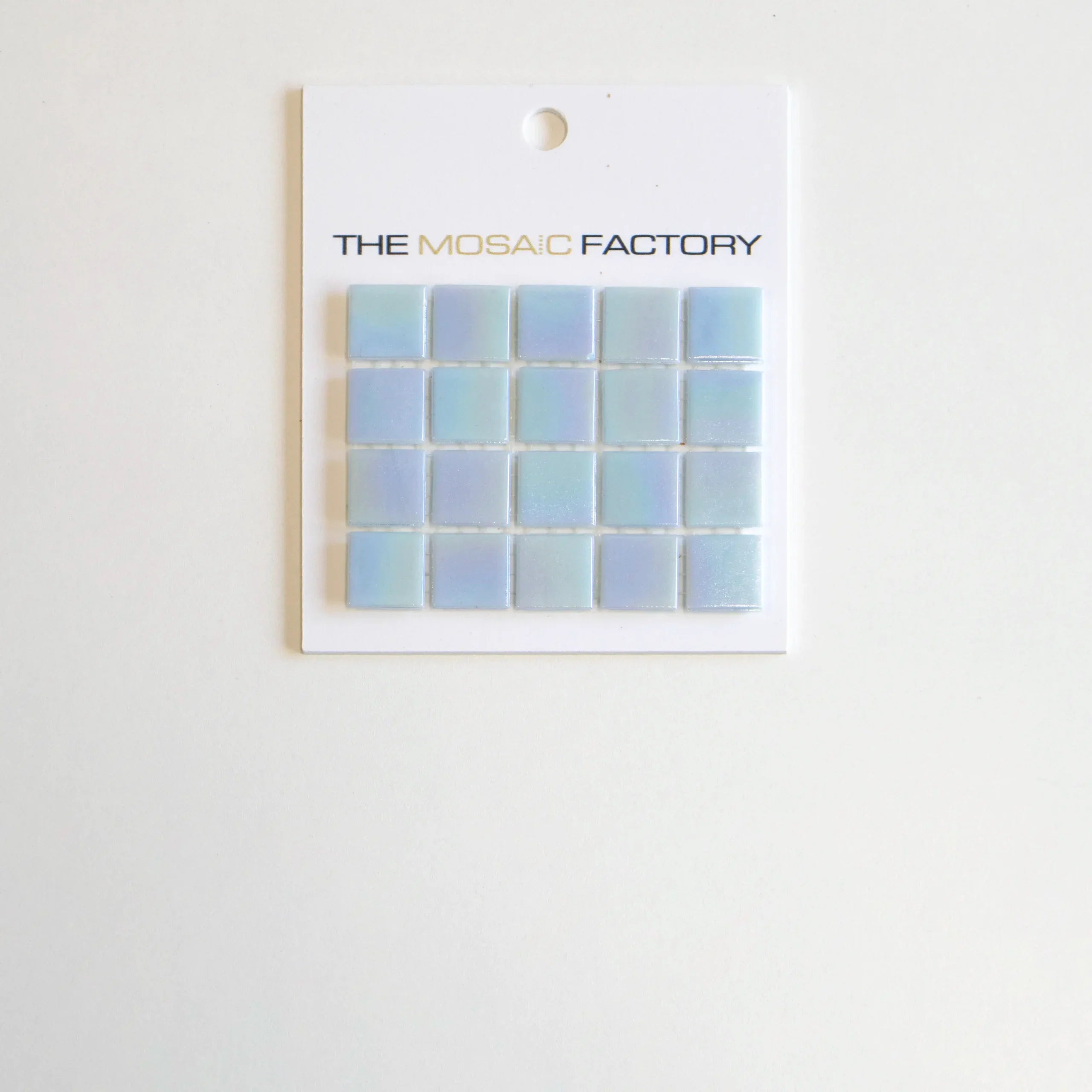 The Mosaic Factory Amsterdam Mozaiek Tegel Vierkant - Licht Blauw Glas Parelmoer Serie 322x322 mm