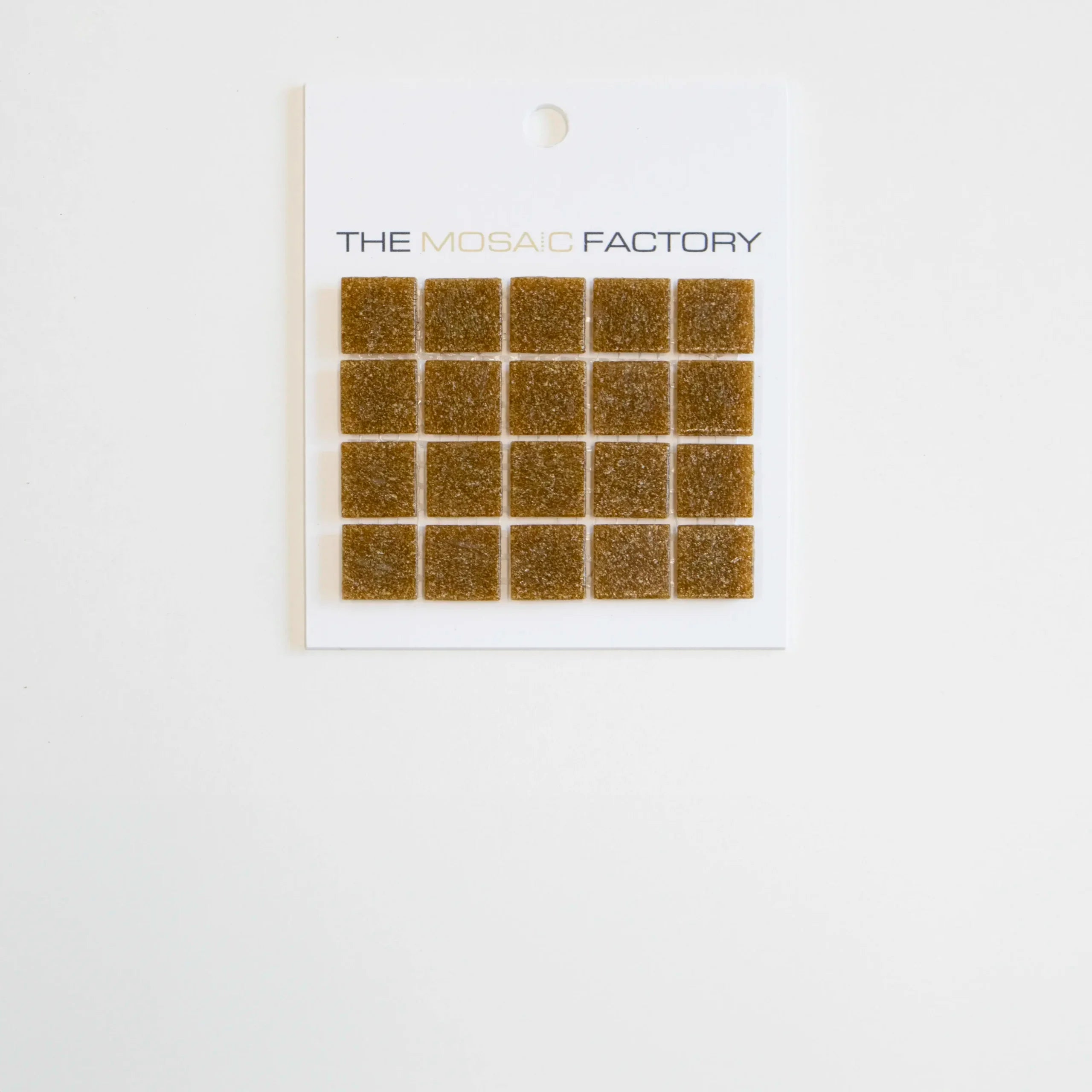 The Mosaic Factory Amsterdam Mozaiek Tegel Vierkant - Licht Bruin Glas Basic 322x322 mm