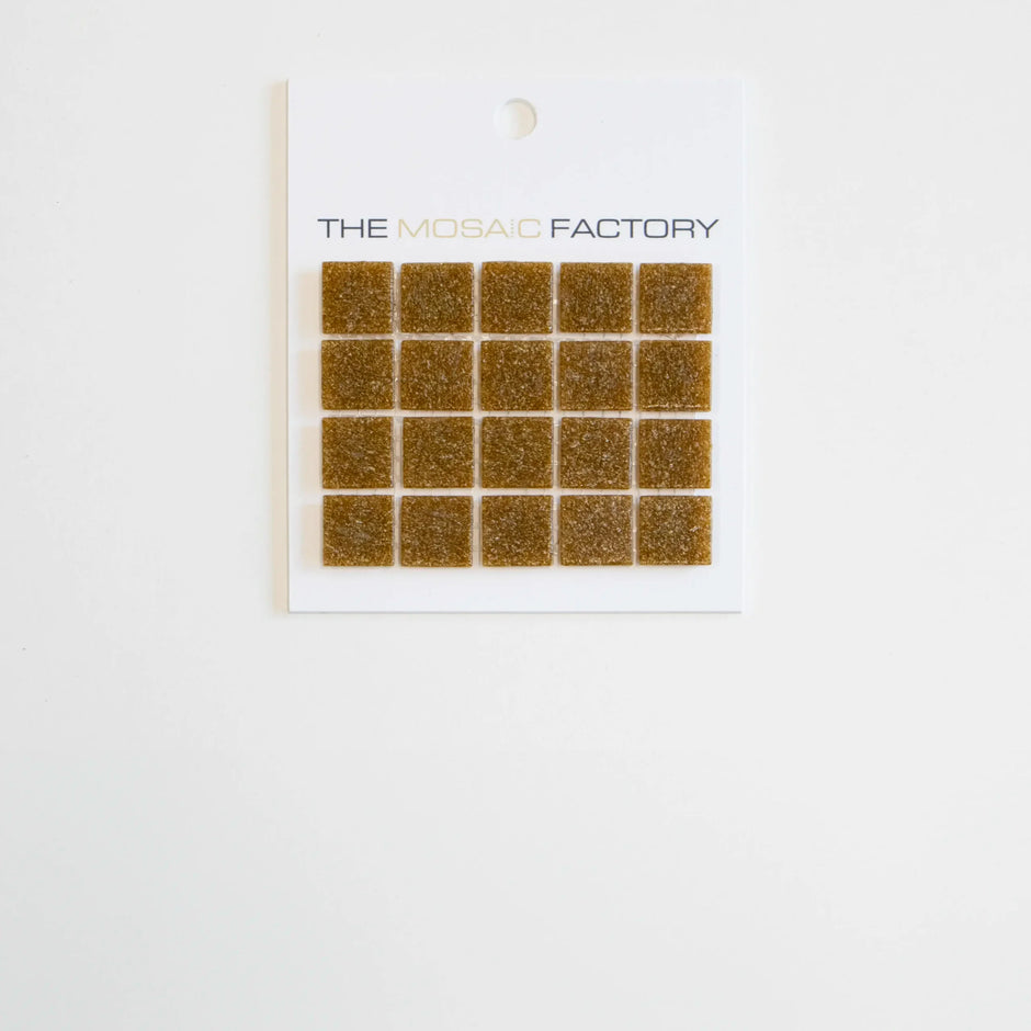 The Mosaic Factory Amsterdam Mozaiek Tegel Vierkant - Licht Bruin Glas Basic 322x322 mm