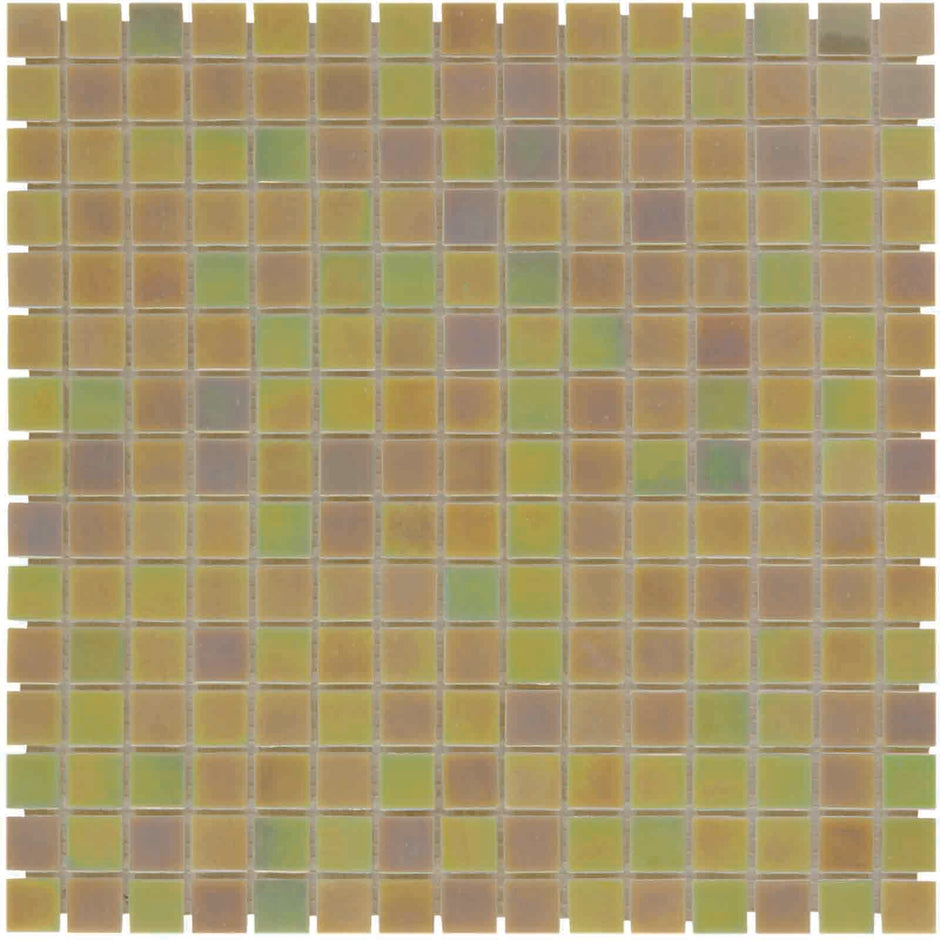 The Mosaic Factory Amsterdam Mozaiek Tegel Vierkant - Licht Creme Glas Parelmoer Serie 322x322 mm