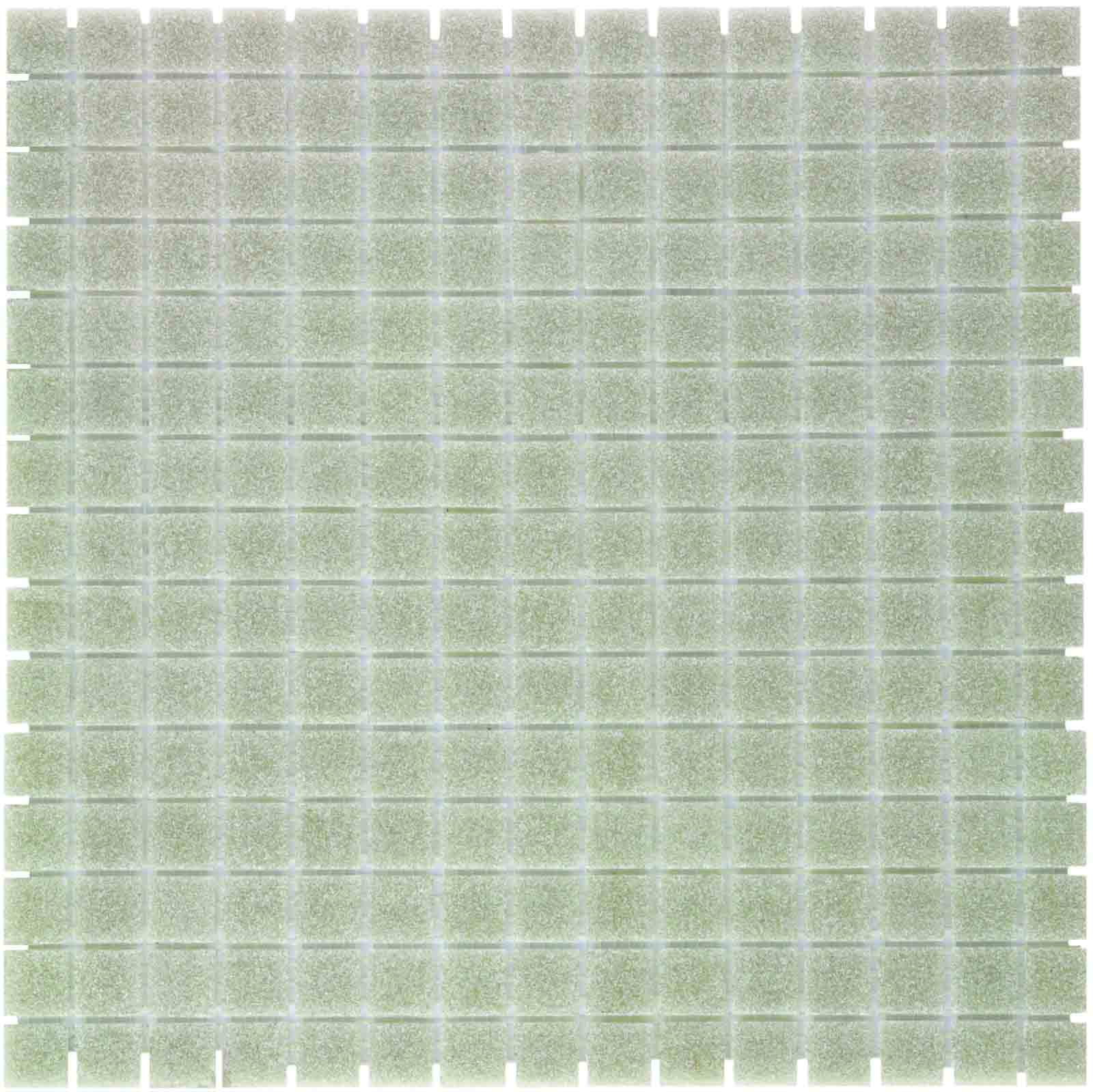 The Mosaic Factory Amsterdam Mozaiek Tegel Vierkant - Licht Grijs Glas Basic 322x322 mm