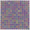 The Mosaic Factory Amsterdam Mozaiek Tegel Vierkant - Licht Grijs Glas Parelmoer Serie 322x322 mm