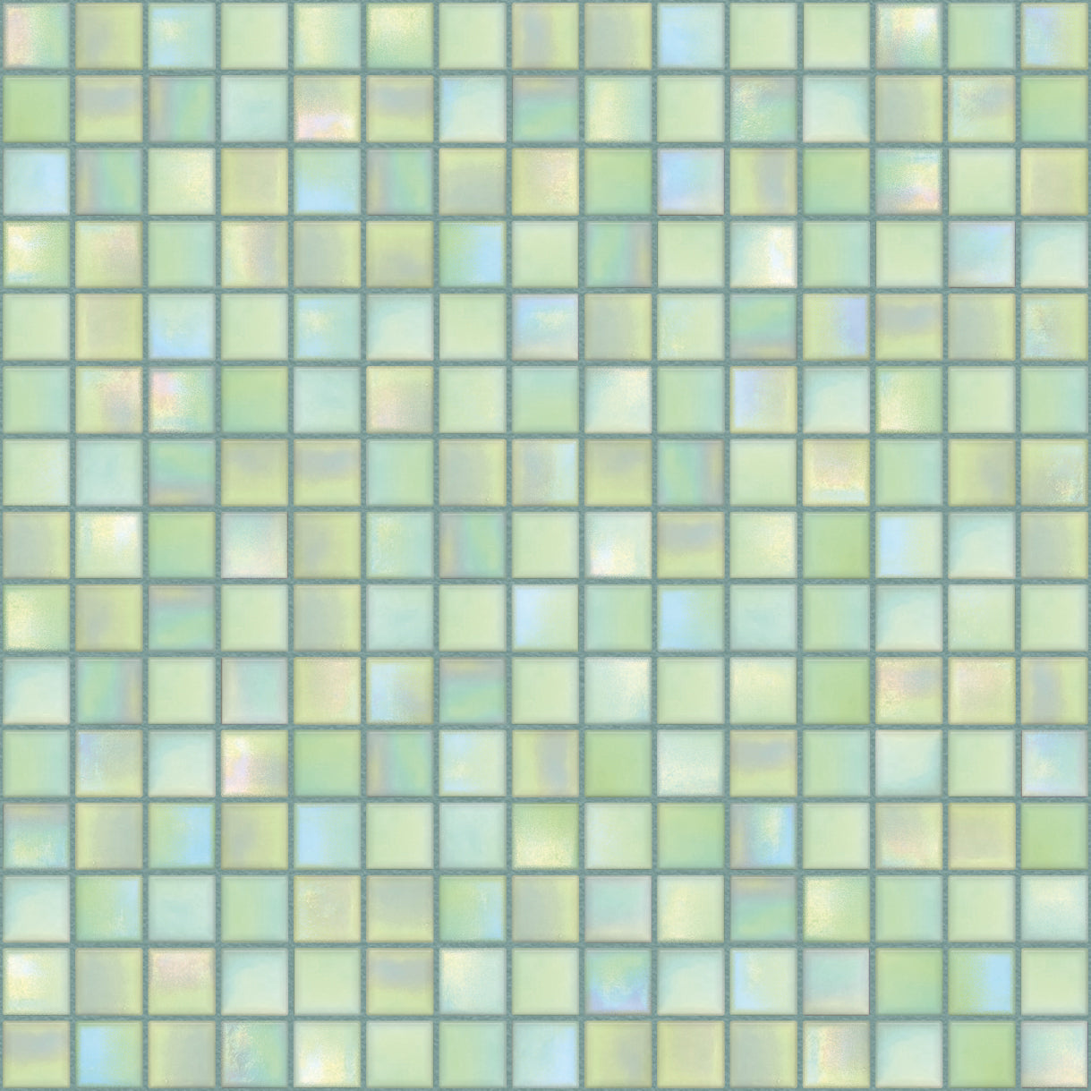 The Mosaic Factory Amsterdam Mozaiek Tegel Vierkant - Licht Groen Glas Parelmoer Serie 322x322 mm