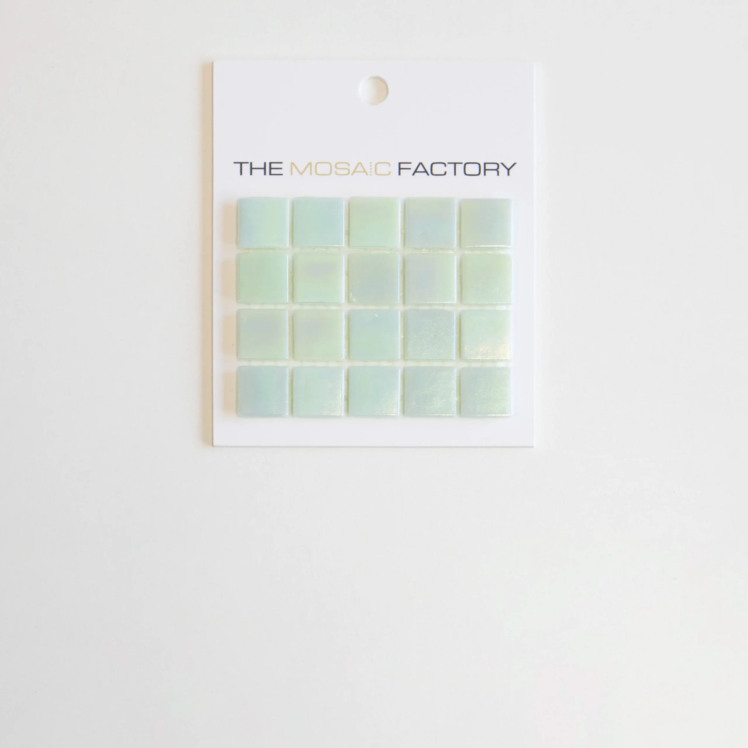 The Mosaic Factory Amsterdam Mozaiek Tegel Vierkant - Licht Groen Glas Parelmoer Serie 322x322 mm
