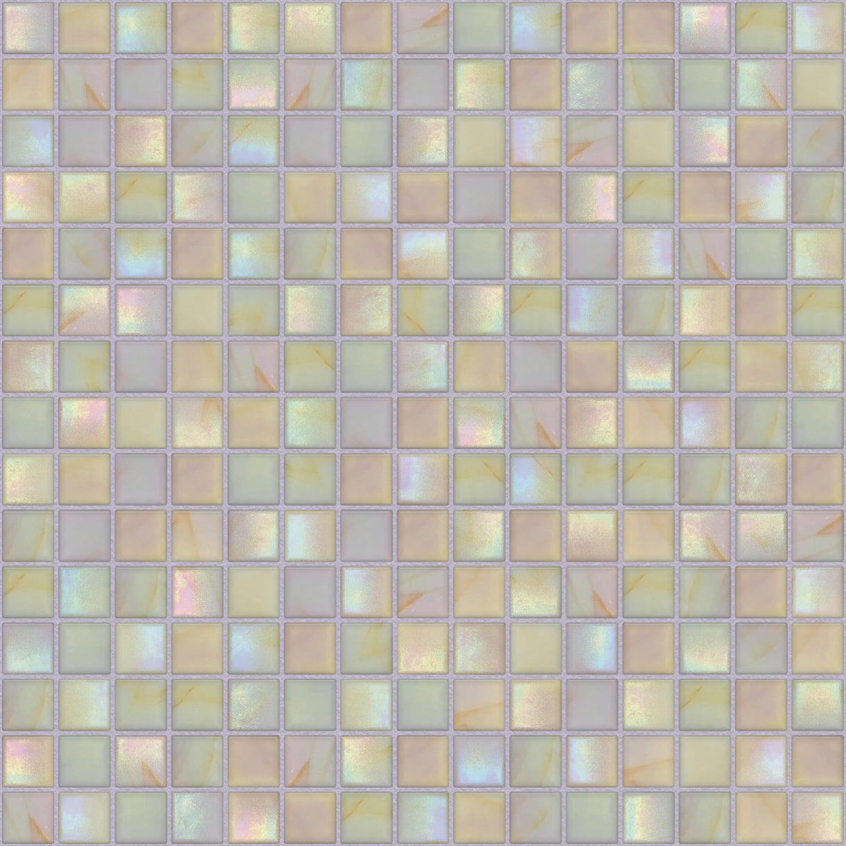 The Mosaic Factory Amsterdam Mozaiek Tegel Vierkant - Licht Roze Glas Parelmoer Serie 322x322 mm
