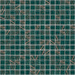 The Mosaic Factory Amsterdam Mozaiek Tegel Vierkant - Midden Groen Glas Goud Serie 322x322 mm