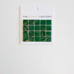 The Mosaic Factory Amsterdam Mozaiek Tegel Vierkant - Midden Groen Glas Goud Serie 322x322 mm