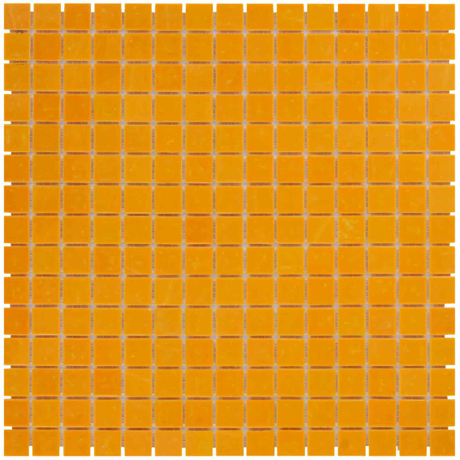 The Mosaic Factory Amsterdam Mozaiek Tegel Vierkant - Oranje Glas Basic 322x322 mm