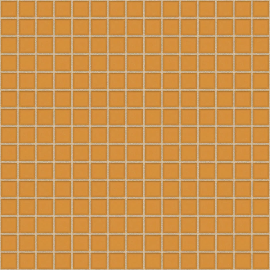 The Mosaic Factory Amsterdam Mozaiek Tegel Vierkant - Oranje Glas Basic 322x322 mm