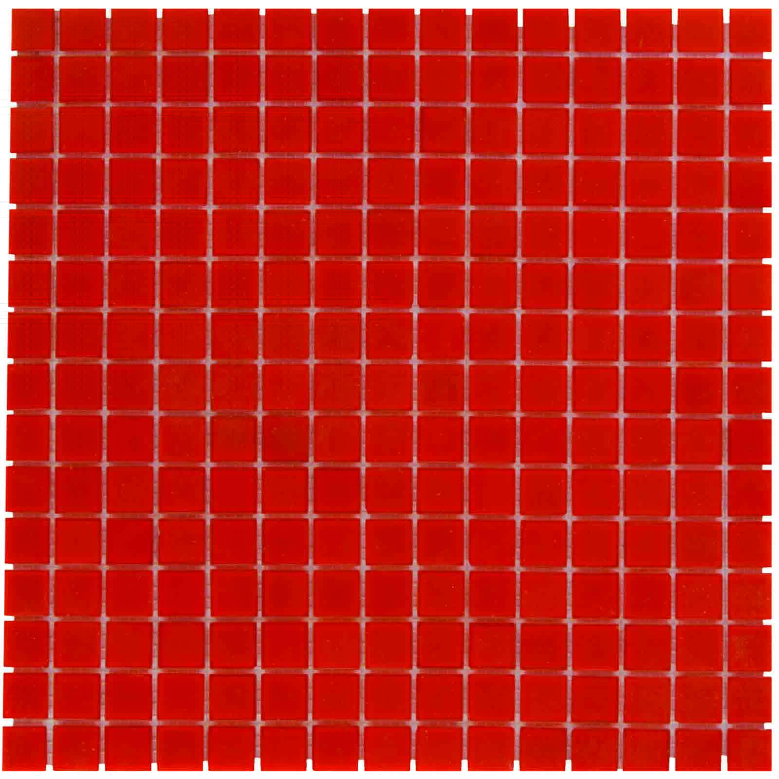 The Mosaic Factory Amsterdam Mozaiek Tegel Vierkant - Red Glas Basic 322x322 mm