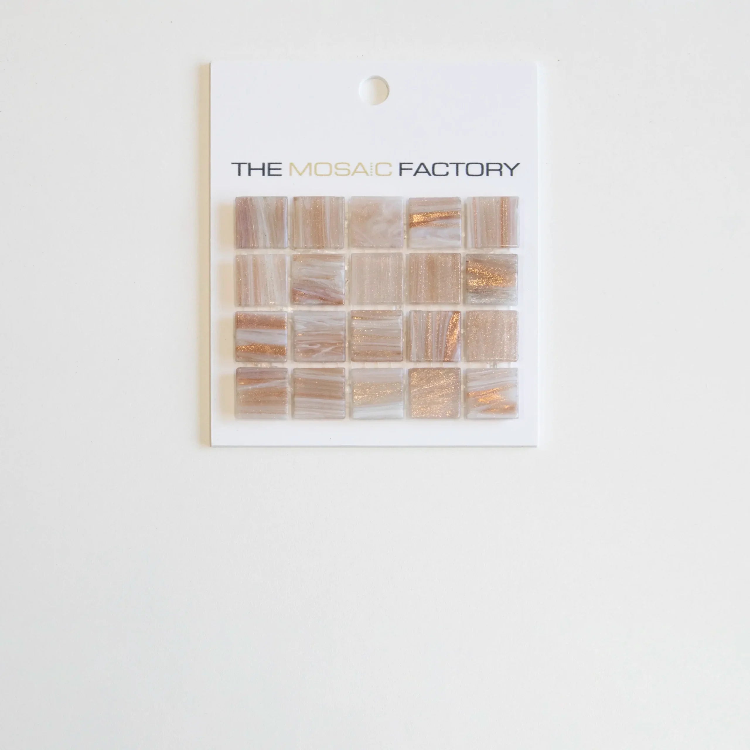 The Mosaic Factory Amsterdam Mozaiek Tegel Vierkant - Roos Glas Goud Serie 322x322 mm