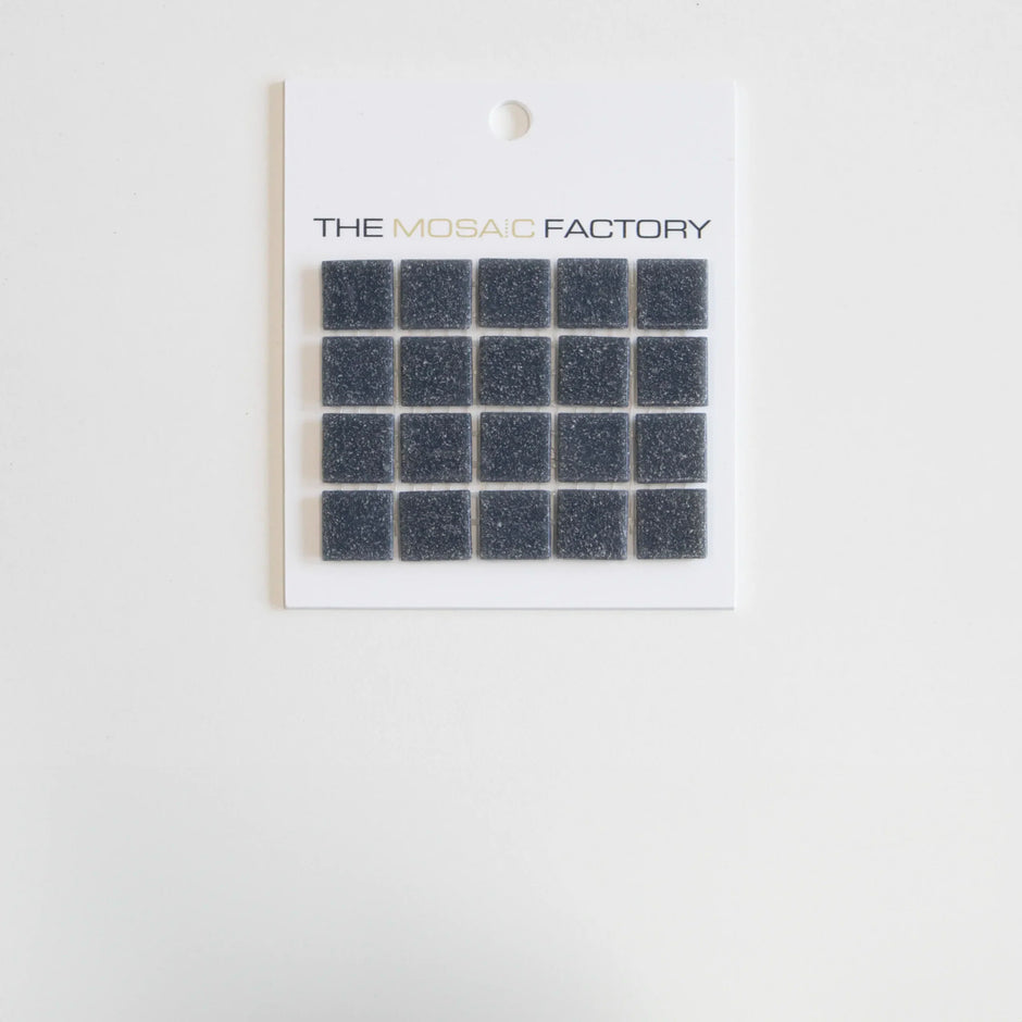 The Mosaic Factory Amsterdam Mozaiek Tegel Vierkant - Staal Grijs Glas Basic 322x322 mm