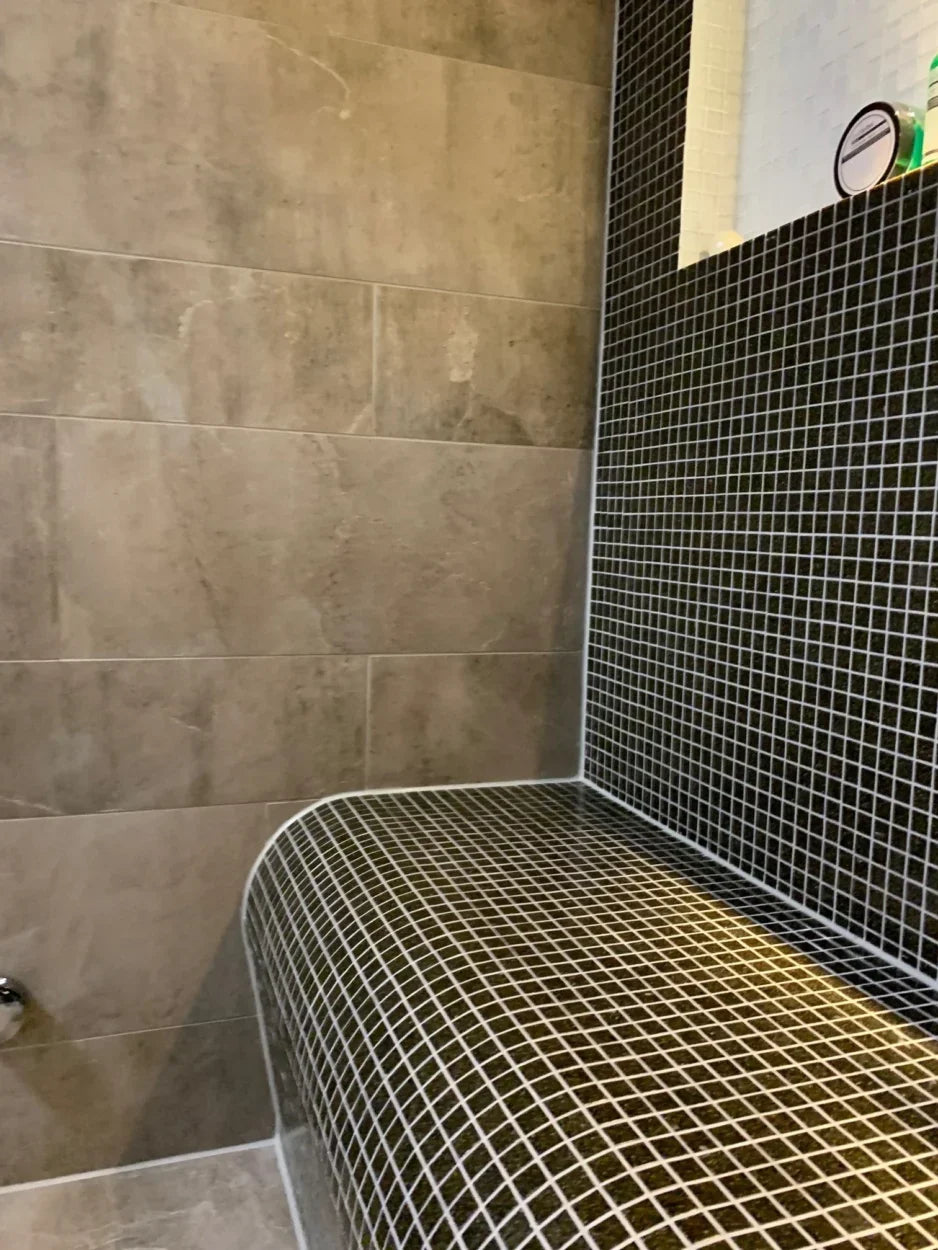 The Mosaic Factory Amsterdam Mozaiek Tegel Vierkant - Super Zwart Glas Basic 322x322 mm
