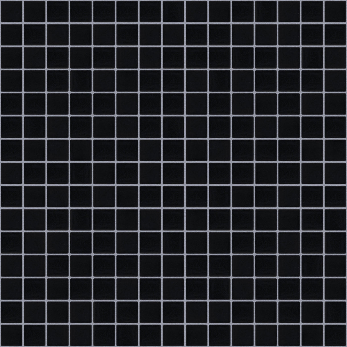 The Mosaic Factory Amsterdam Mozaiek Tegel Vierkant - Super Zwart Glas Basic 322x322 mm