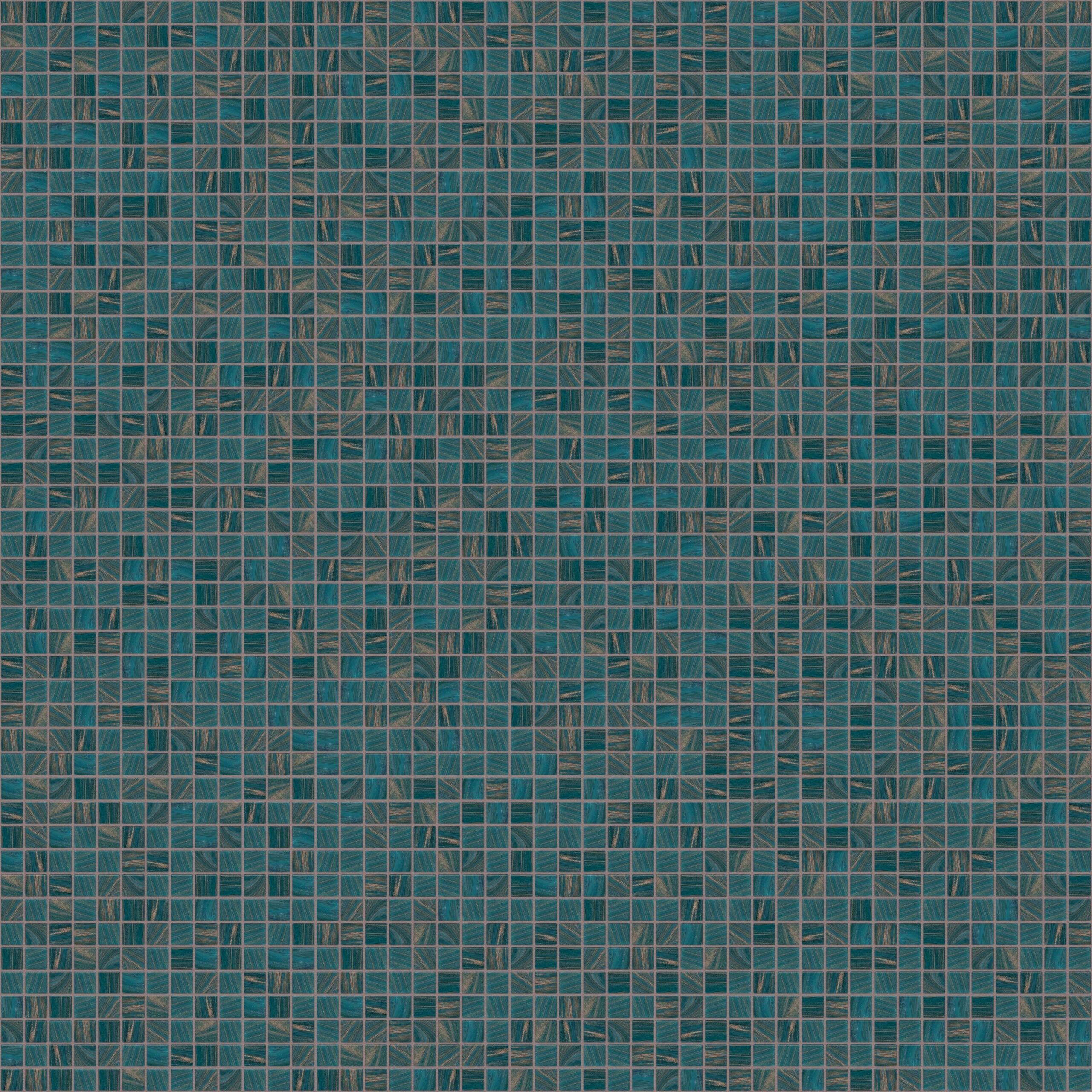 The Mosaic Factory Amsterdam Mozaiek Tegel Vierkant - Turquoise Glas Goud Serie 322x322 mm