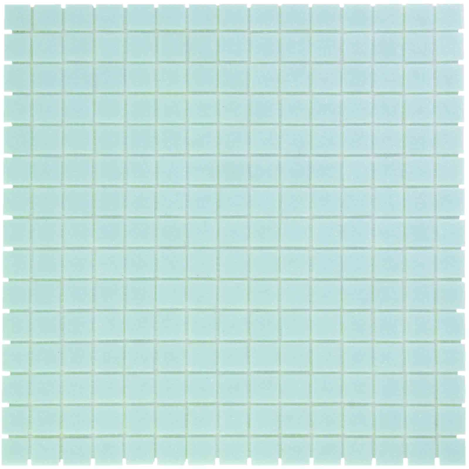 The Mosaic Factory Amsterdam Mozaiek Tegel Vierkant - Ultra Licht Blauw Glas Basic 322x322 mm