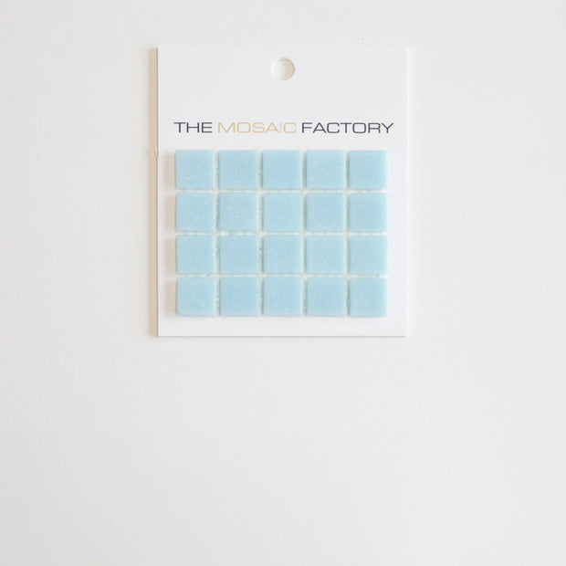 The Mosaic Factory Amsterdam Mozaiek Tegel Vierkant - Ultra Licht Blauw Glas Basic 322x322 mm