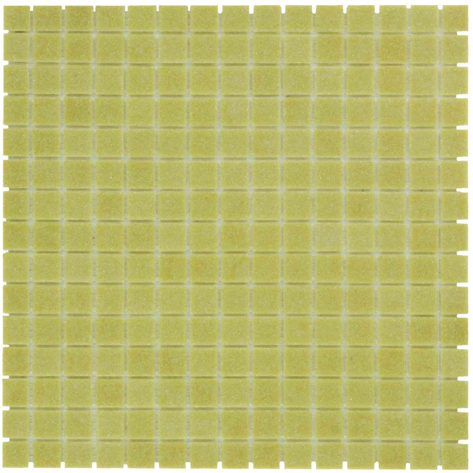 The Mosaic Factory Amsterdam Mozaiek Tegel Vierkant - Ultra Licht Bruin Glas Basic 322x322 mm