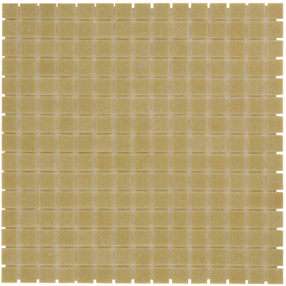 The Mosaic Factory Amsterdam Mozaiek Tegel Vierkant - Ultra Licht Bruin Glas Basic 322x322 mm