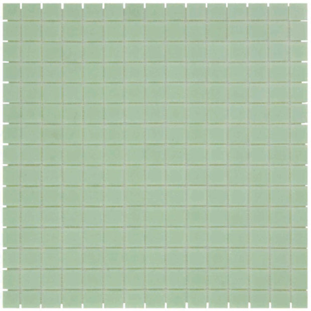 The Mosaic Factory Amsterdam Mozaiek Tegel Vierkant - Ultra Licht Groen Glas Basic 322x322 mm