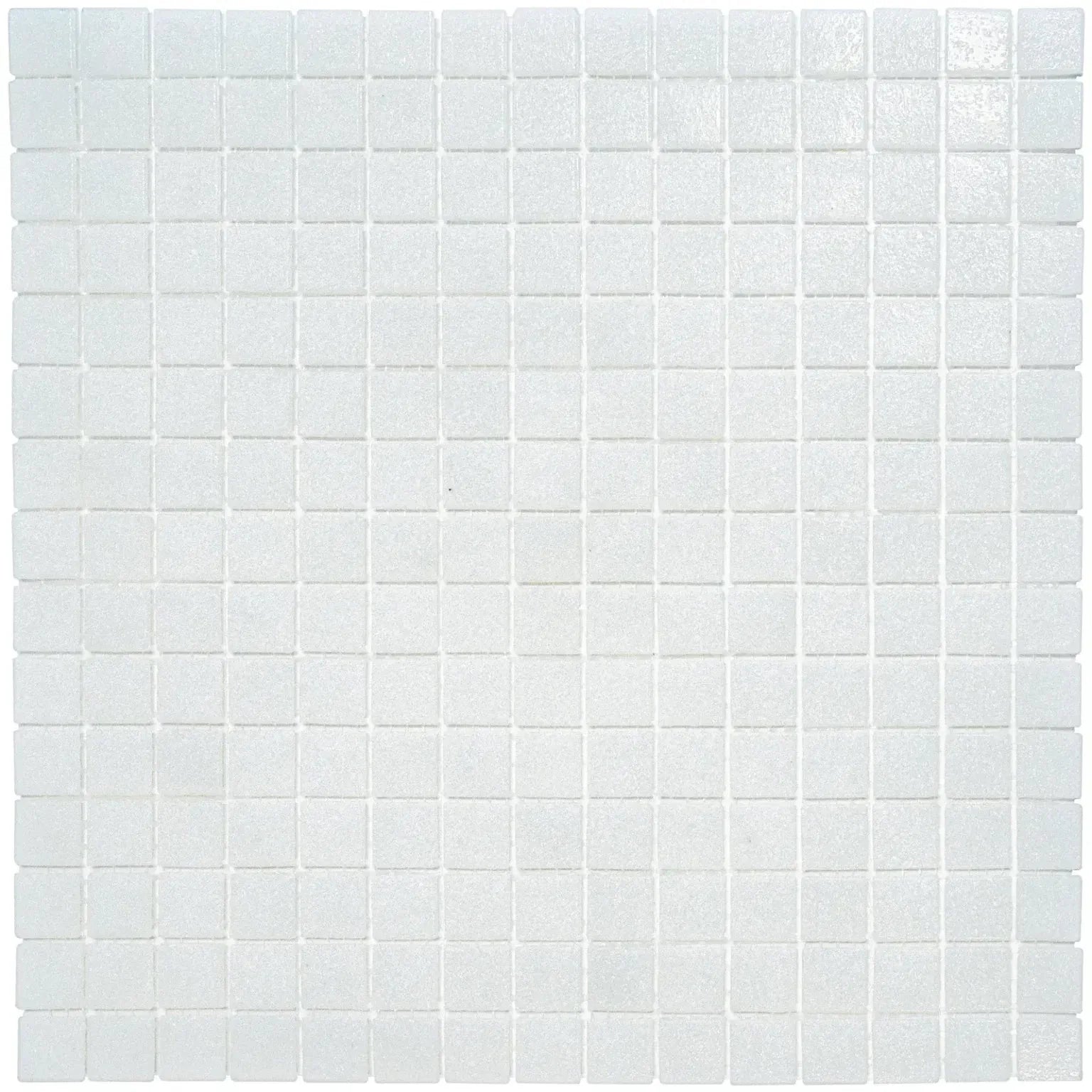 The Mosaic Factory Amsterdam Mozaïek Tegel Vierkant - Wit Vierkant Kwartsglas, 322x322 mm
