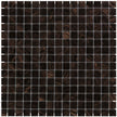 The Mosaic Factory Amsterdam Mozaiek Tegel Vierkant - Zwart Glas Goud Serie 322x322 mm