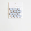 The Mosaic Factory Barcelona Mozaiek Tegel Hexagon - Zacht Blauw met rand Porselein Geglazuurd 260x300 mm