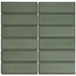 The Mosaic Factory Barcelona Mozaiek Tegel Rechthoek - Forest Green Porselein Geglazuurd 291x297 mm