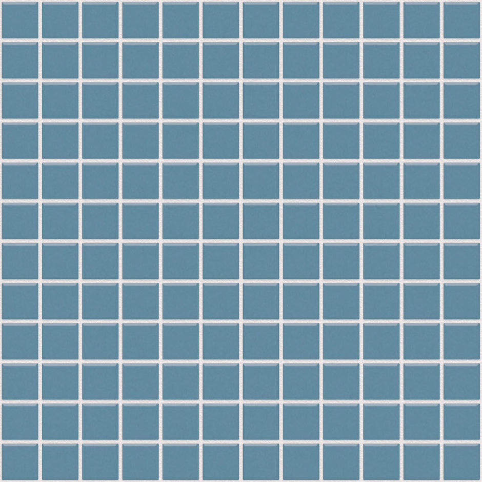 The Mosaic Factory Barcelona Mozaiek Tegel Vierkant - Blauw Porselein Geglazuurd 300x300 mm