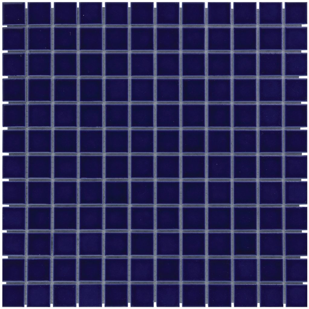 The Mosaic Factory Barcelona Mozaiek Tegel Vierkant - Donker Blauw Porselein Geglazuurd 300x300 mm