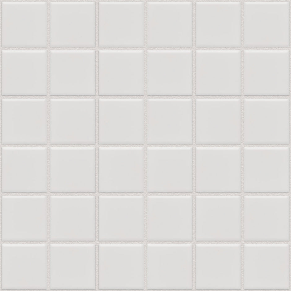 The Mosaic Factory Barcelona Mozaiek Tegel Vierkant - Extra Wit Porselein Geglazuurd 309x309 mm